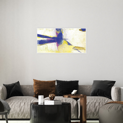 Umetnička slika ​Plava dinamika na platnu - NS Canvas Shop