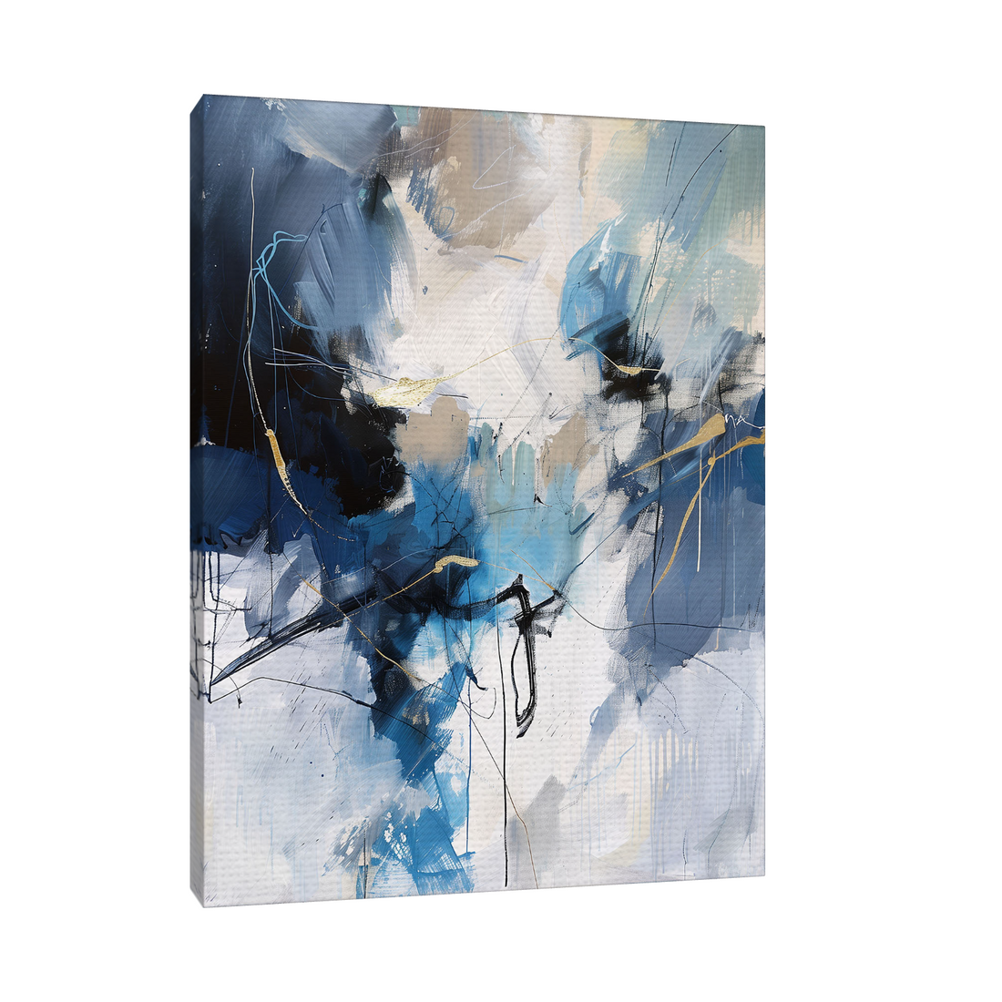 Umetnička slika ​Plava harmonija na platnu - NS Canvas Shop