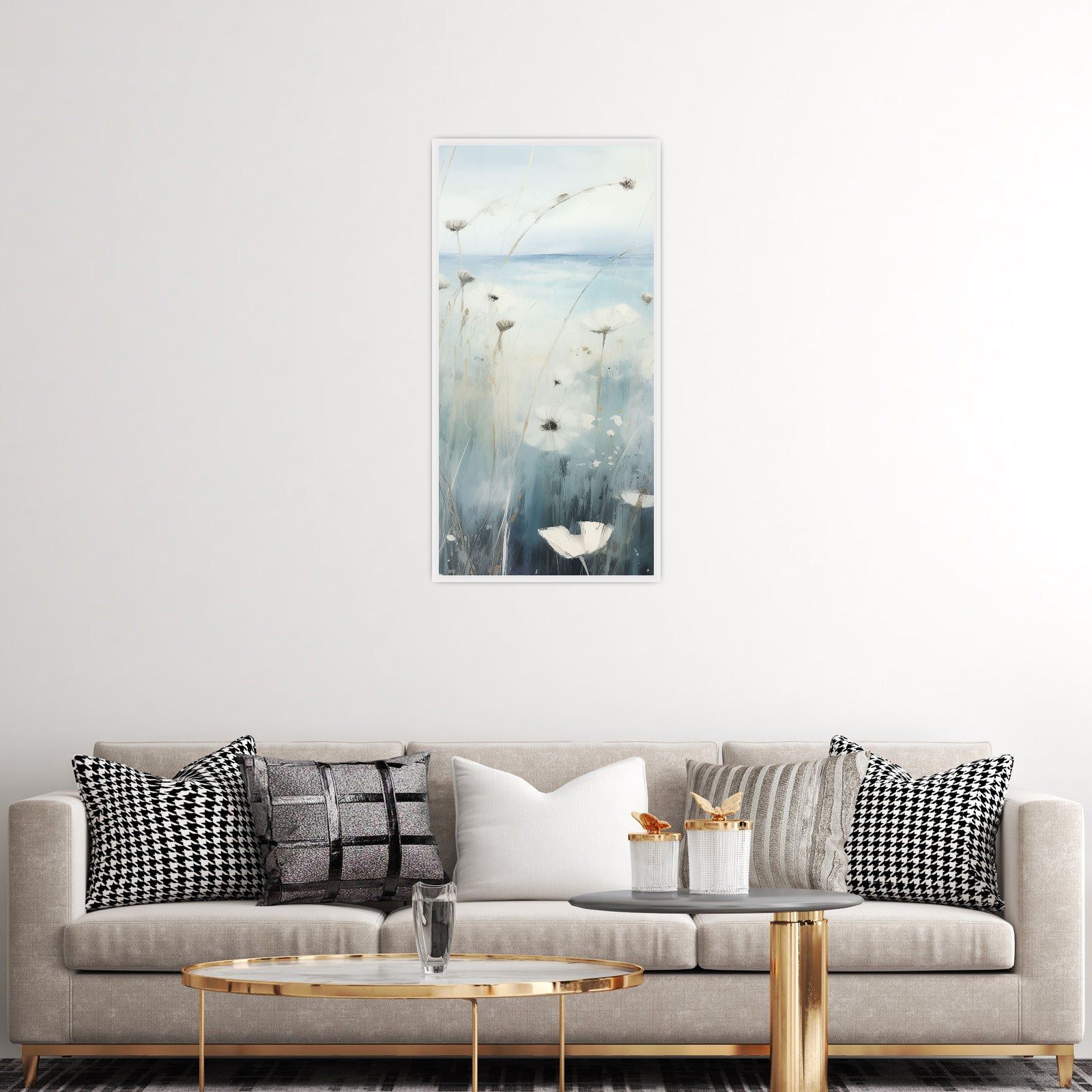 Umetnička slika ​Plava harmonija II na platnu - NS Canvas Shop