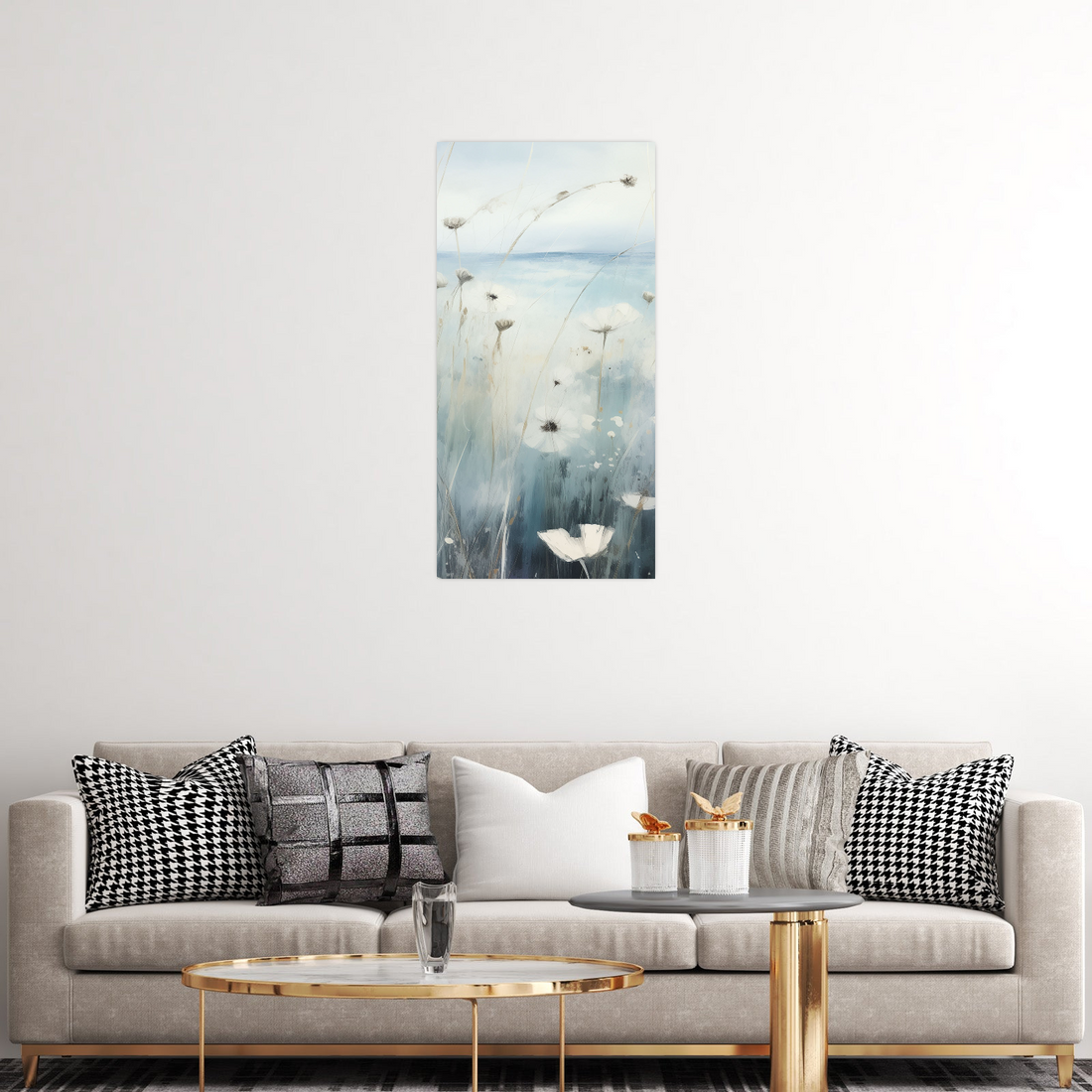 Umetnička slika ​Plava harmonija II na platnu - NS Canvas Shop