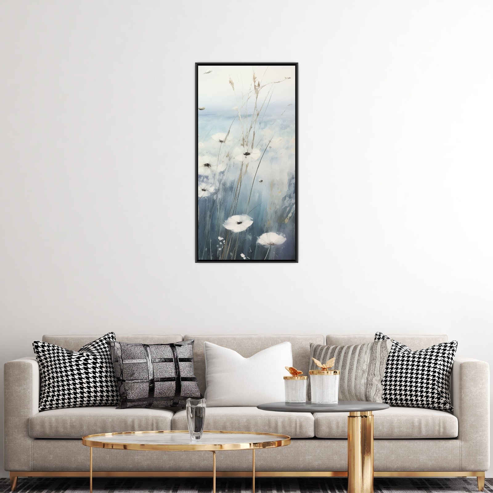 Umetnička slika ​Plava harmonija III na platnu - NS Canvas Shop