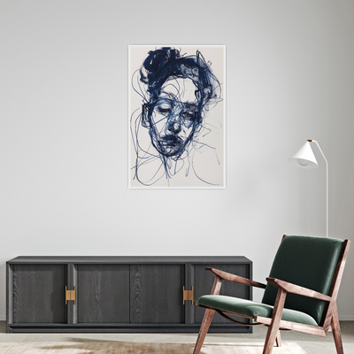 Umetnička slika ​Plavi San II na platnu - NS Canvas Shop