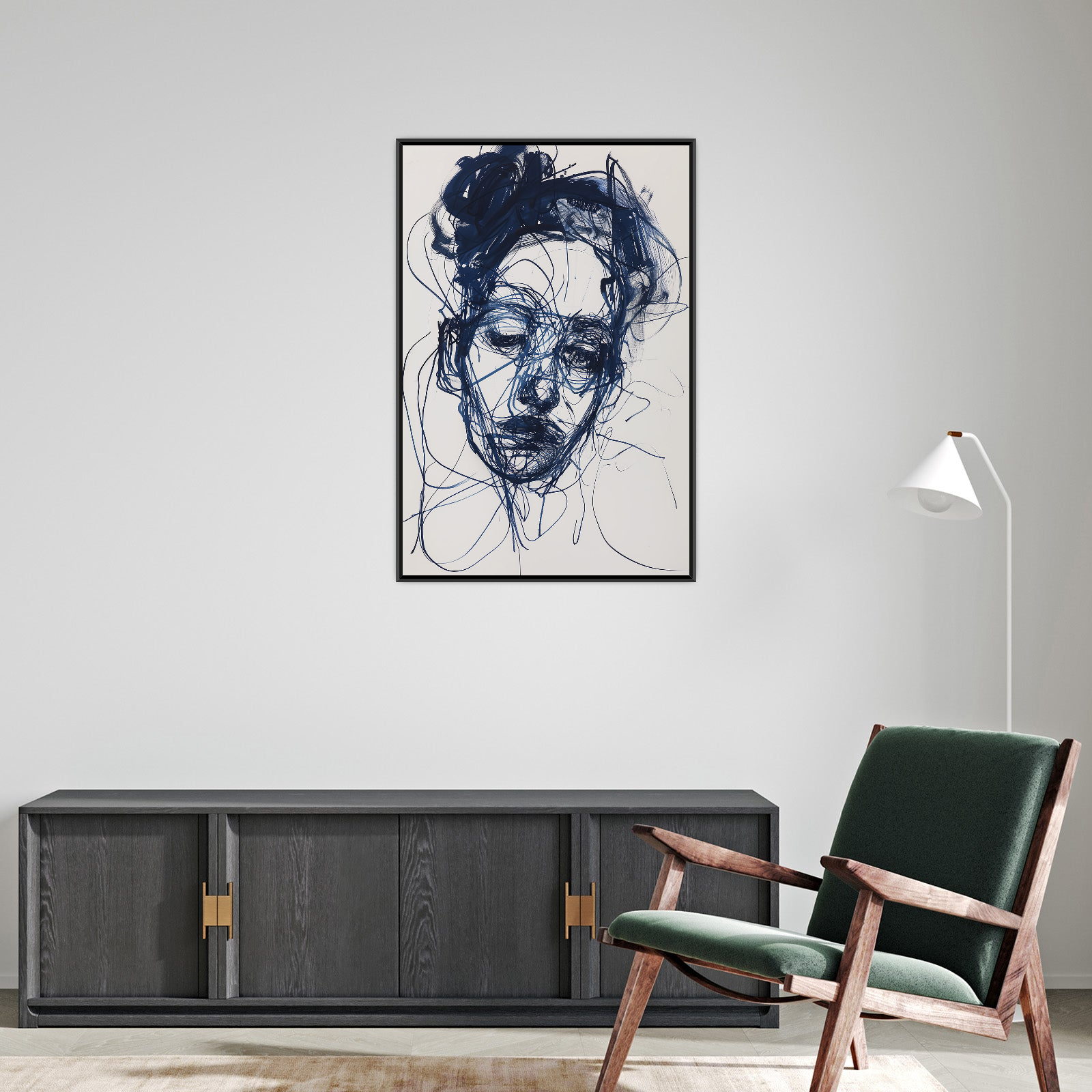 Umetnička slika ​Plavi San II na platnu - NS Canvas Shop