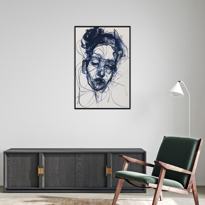 Umetnička slika ​Plavi San II na platnu - NS Canvas Shop