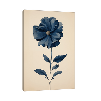 Umetnička slika ​Plavi cvet na platnu - NS Canvas Shop