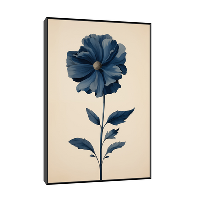 Umetnička slika ​Plavi cvet na platnu - NS Canvas Shop