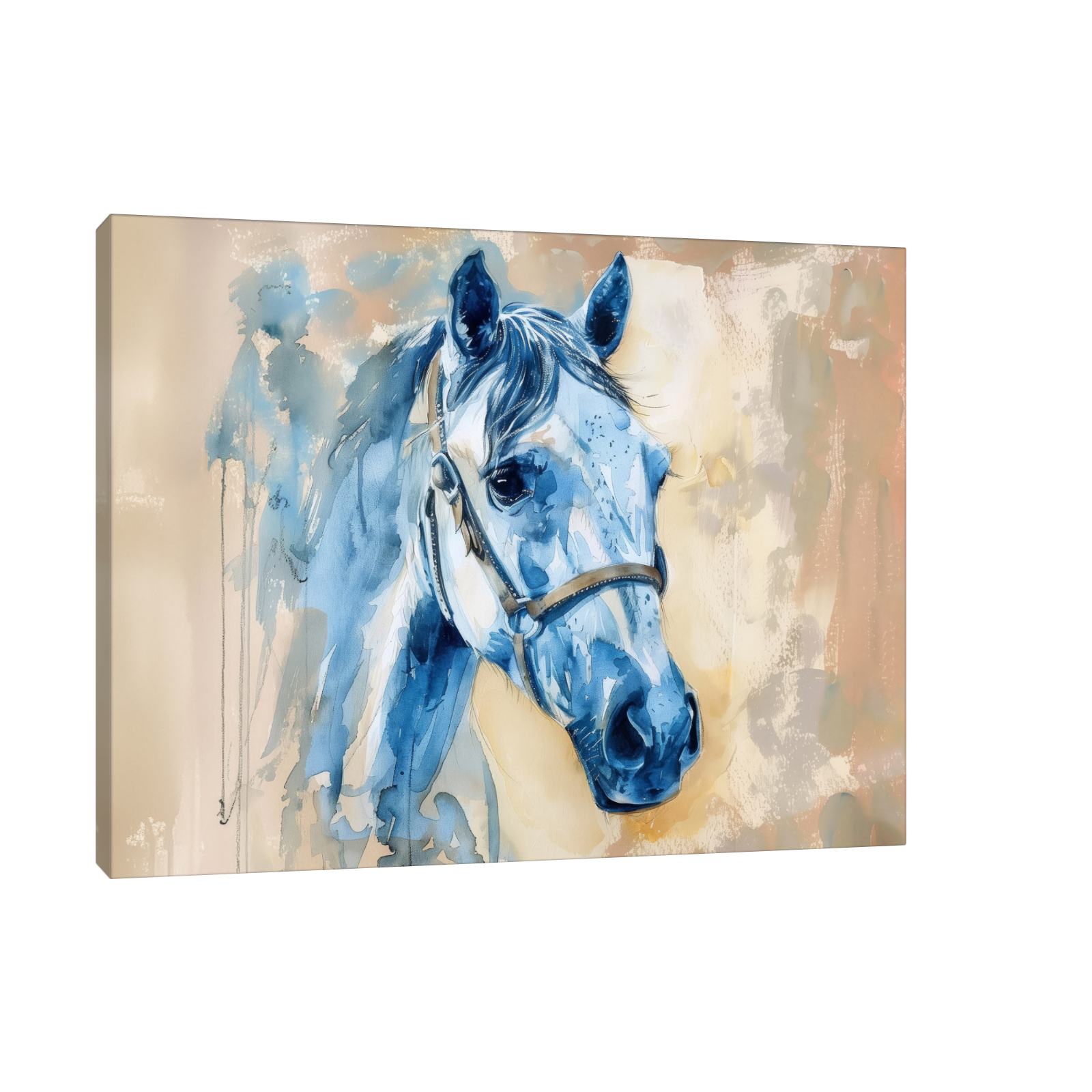 Umetnička slika ​Plavi konj na platnu - NS Canvas Shop