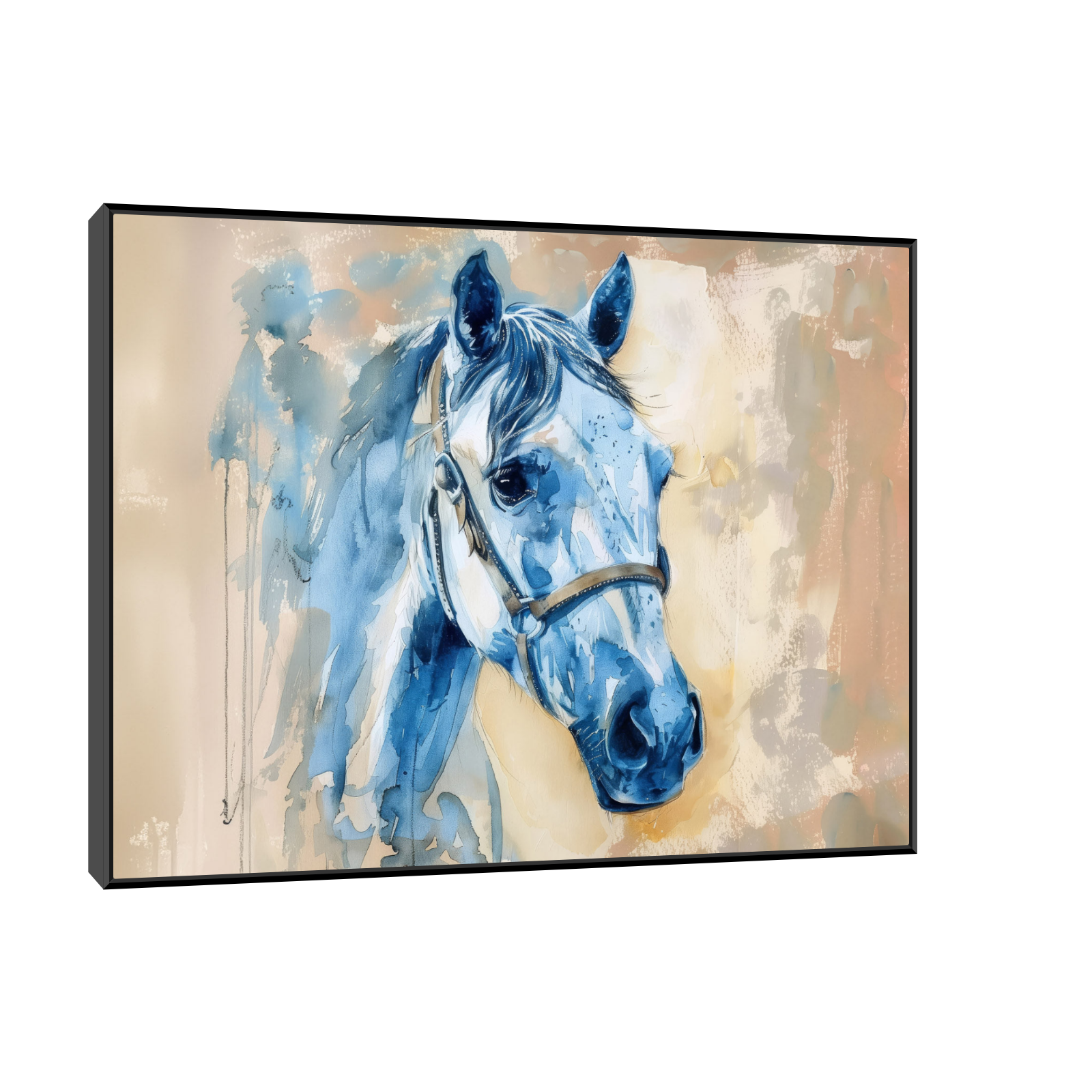 Umetnička slika ​Plavi konj na platnu - NS Canvas Shop