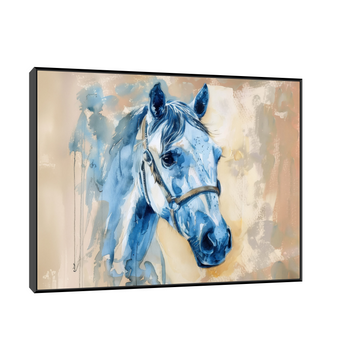 Umetnička slika ​Plavi konj na platnu - NS Canvas Shop