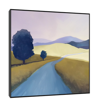 Umetnička slika ​Plavo drvo na platnu - NS Canvas Shop