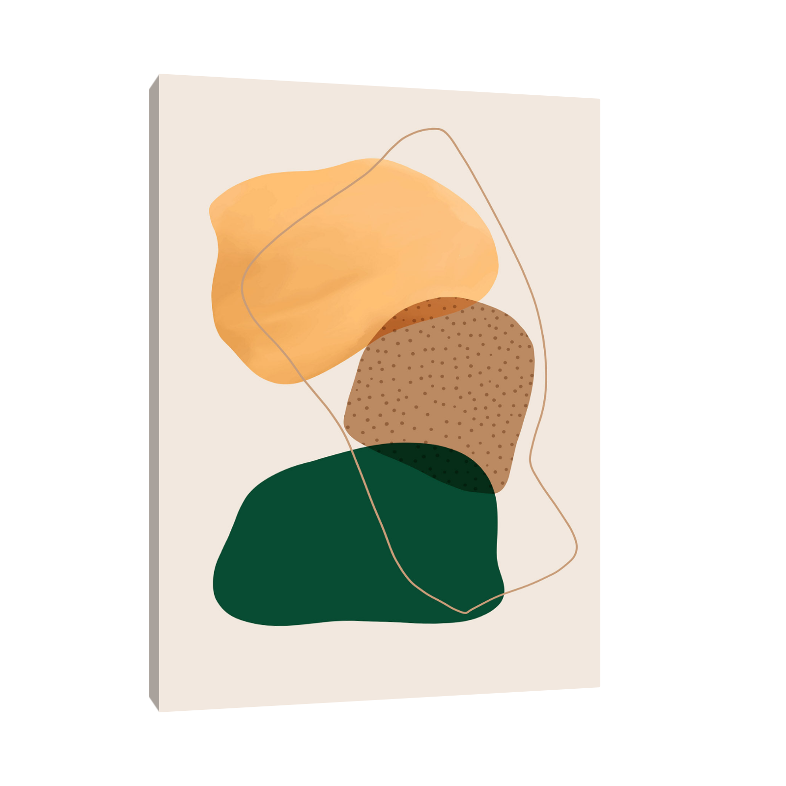 Umetnička slika ​Ples linija i blokova I na platnu - NS Canvas Shop