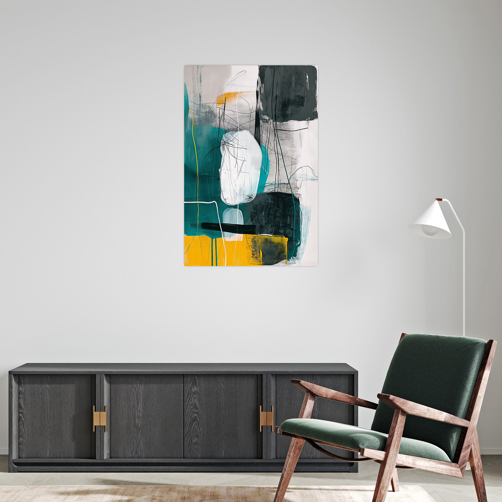 Umetnička slika ​Ples svetlosti na platnu - NS Canvas Shop