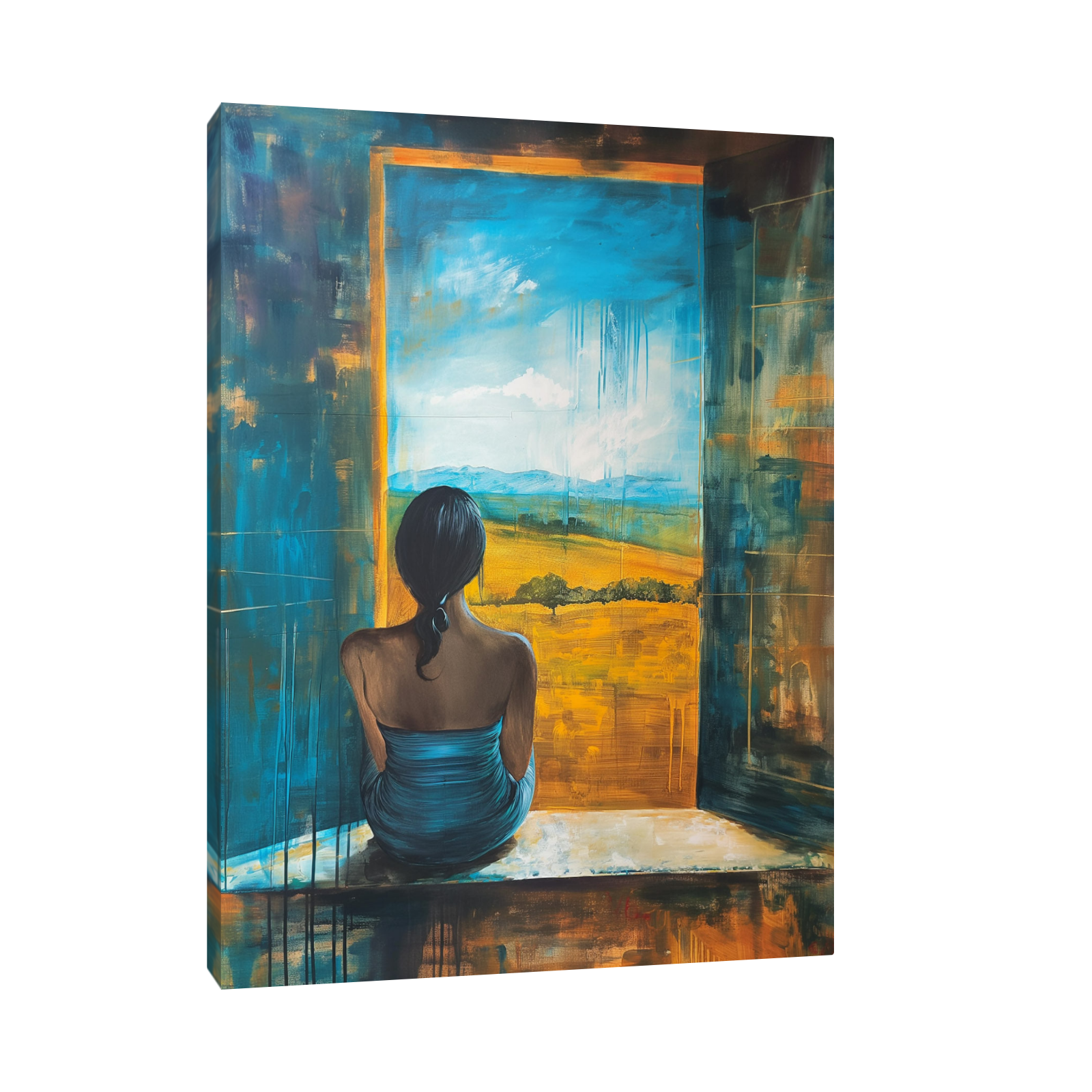 Umetnička slika ​Pogled u daljinu na platnu - NS Canvas Shop