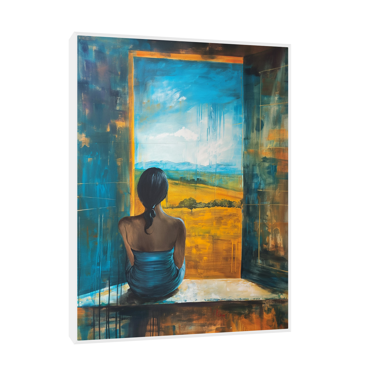 Umetnička slika ​Pogled u daljinu na platnu - NS Canvas Shop