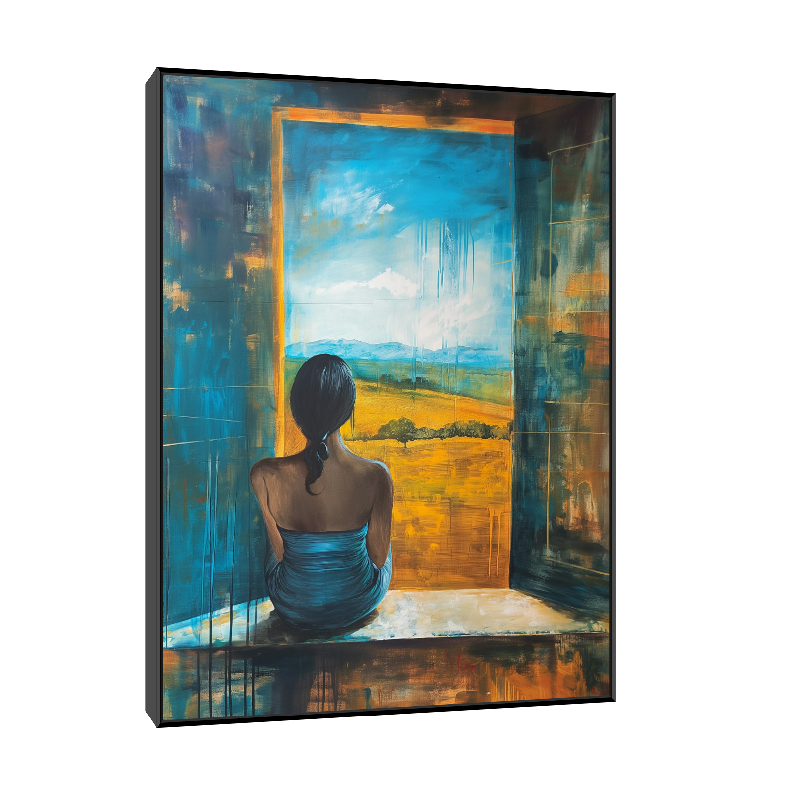 Umetnička slika ​Pogled u daljinu na platnu - NS Canvas Shop