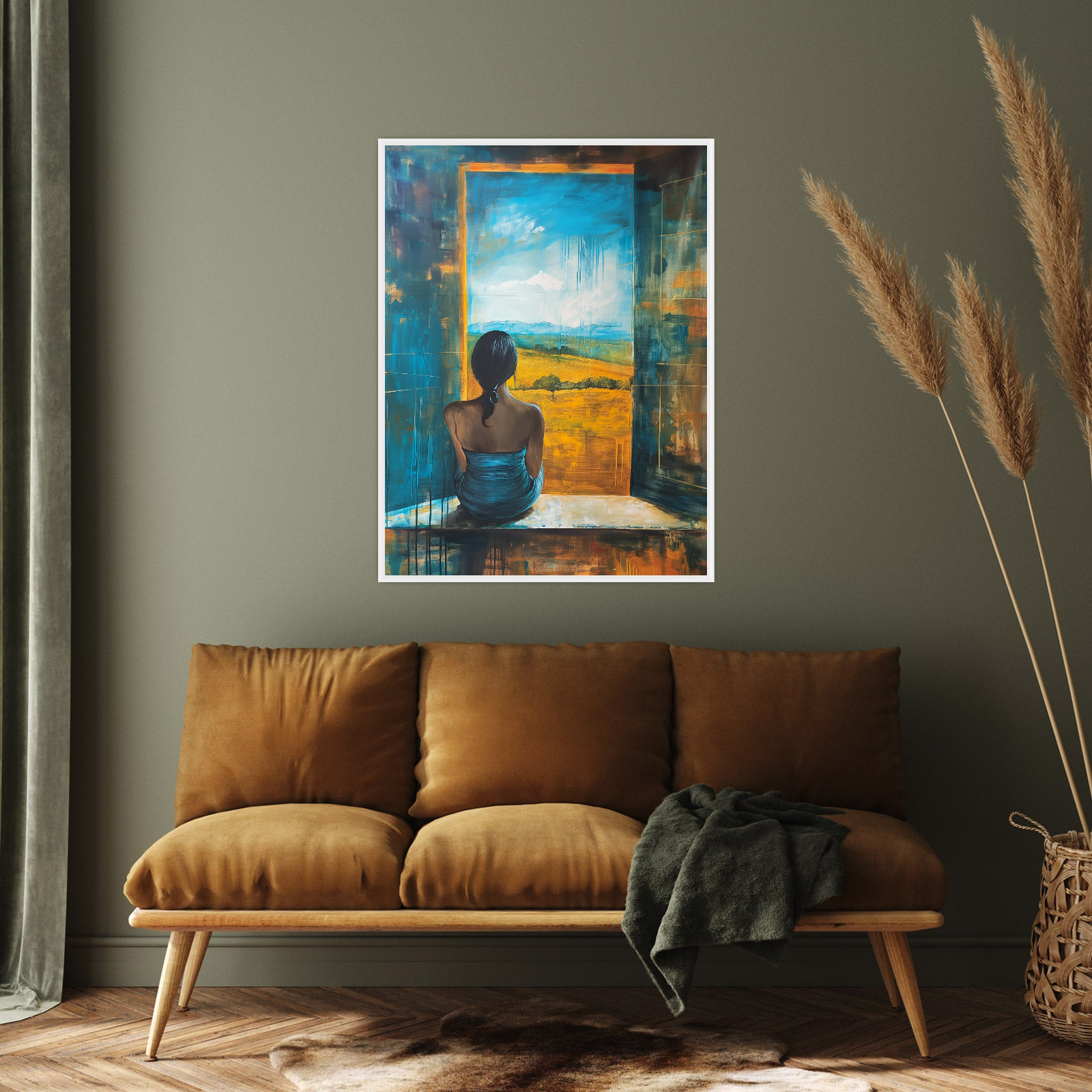 Umetnička slika ​Pogled u daljinu na platnu - NS Canvas Shop
