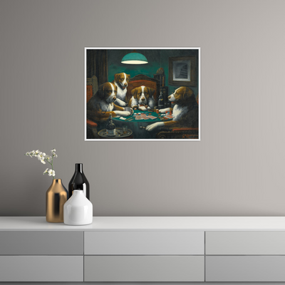 Umetnička slika ​Poker Game, Cassius Marcellus Coolidge na platnu - NS Canvas Shop