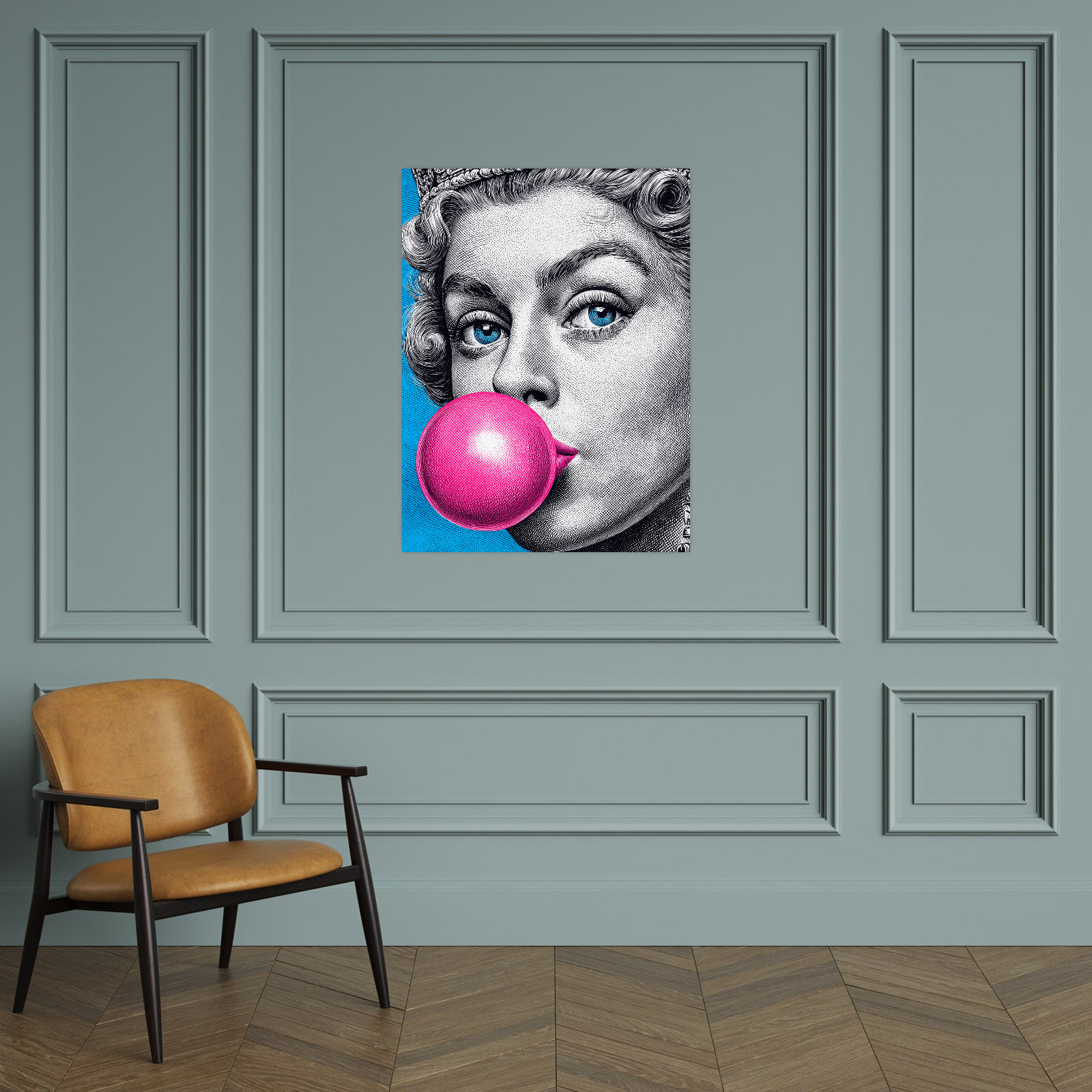 Pop Art kraljica sa žvakom