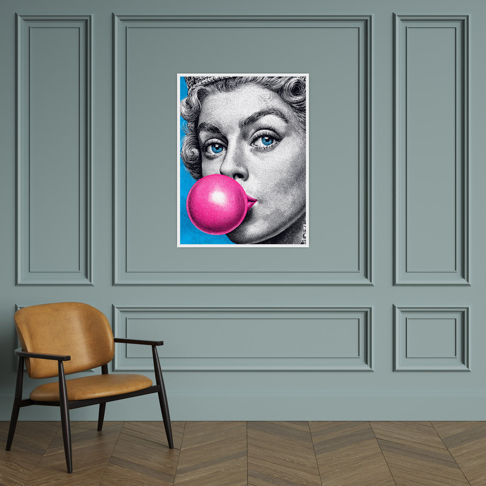 Pop Art kraljica sa žvakom