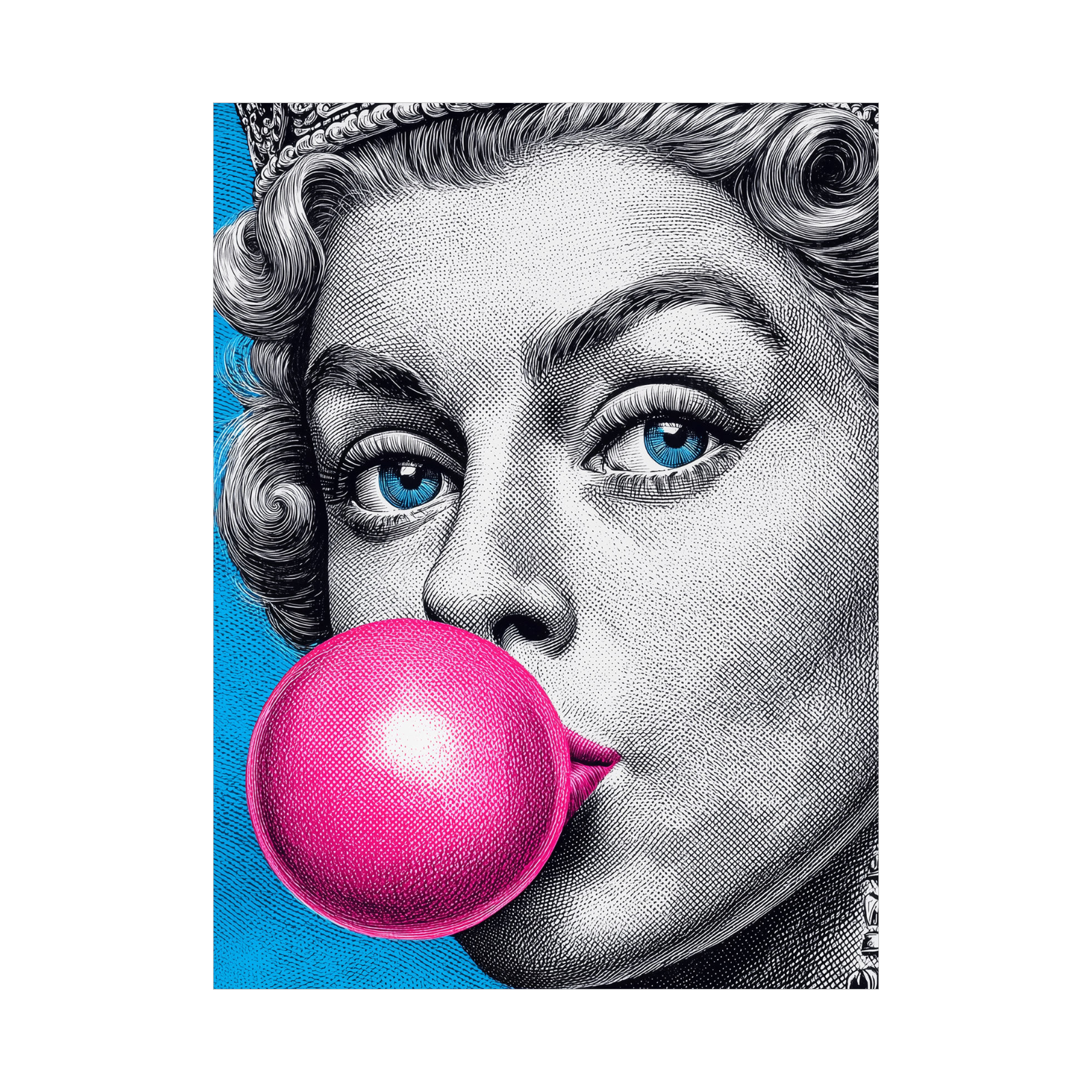 Pop Art kraljica sa žvakom