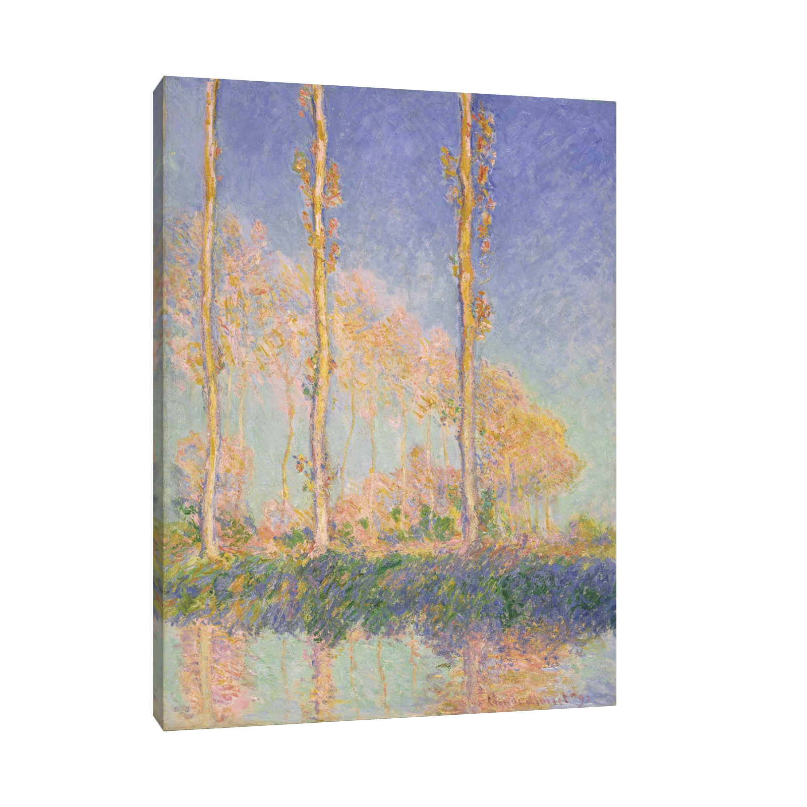 Umetnička slika ​Poplars, Claude Monet na platnu - NS Canvas Shop