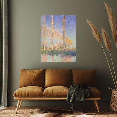 Umetnička slika ​Poplars, Claude Monet na platnu - NS Canvas Shop