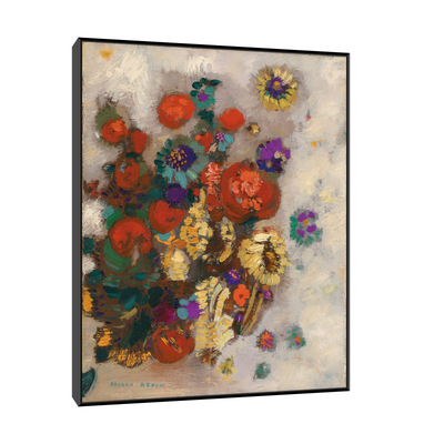 Umetnička slika ​Poppies and Daisies, Odilon Redon na platnu - NS Canvas Shop