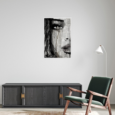 Umetnička slika ​Portret devojke-kolaž na platnu - NS Canvas Shop