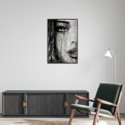 Umetnička slika ​Portret devojke-kolaž na platnu - NS Canvas Shop