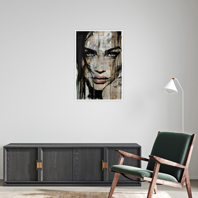 Umetnička slika ​Portret devojke-kolaž II na platnu - NS Canvas Shop