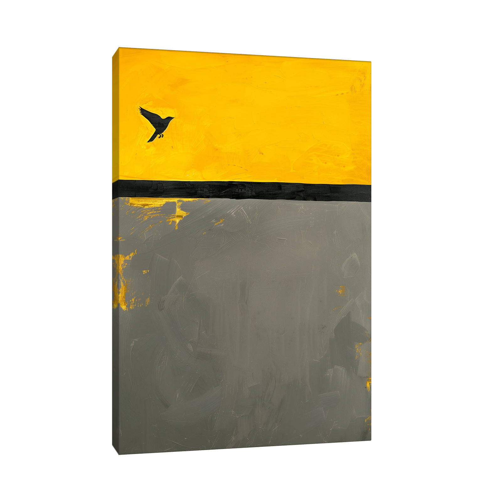 Umetnička slika ​Ptica na platnu - NS Canvas Shop