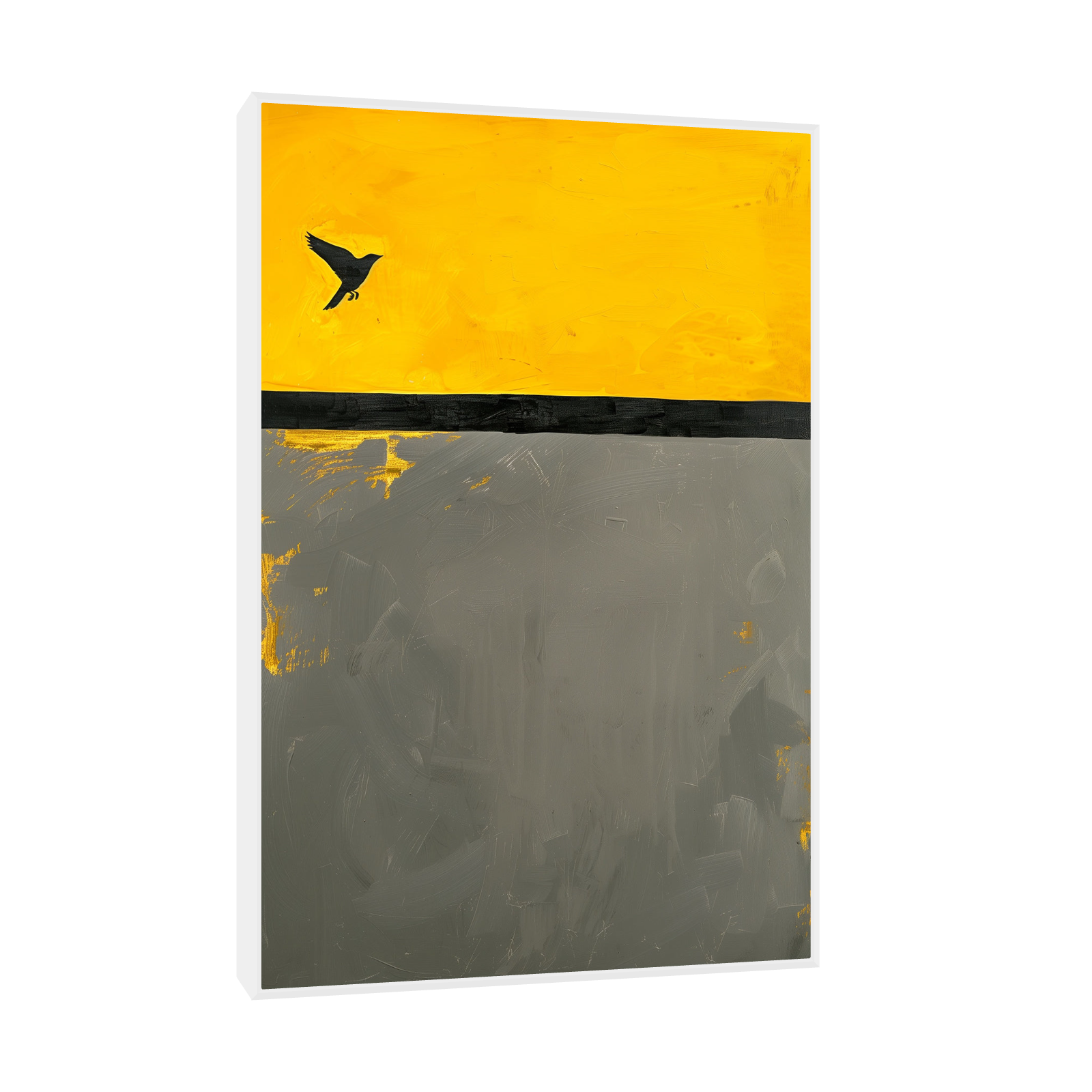 Umetnička slika ​Ptica na platnu - NS Canvas Shop