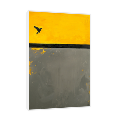 Umetnička slika ​Ptica na platnu - NS Canvas Shop