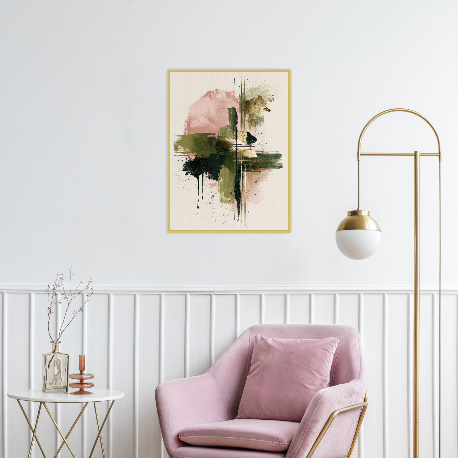 Puder roze kontrast II