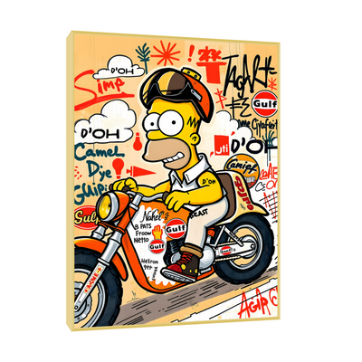 Racing Homer – Pop Art Moto Edition