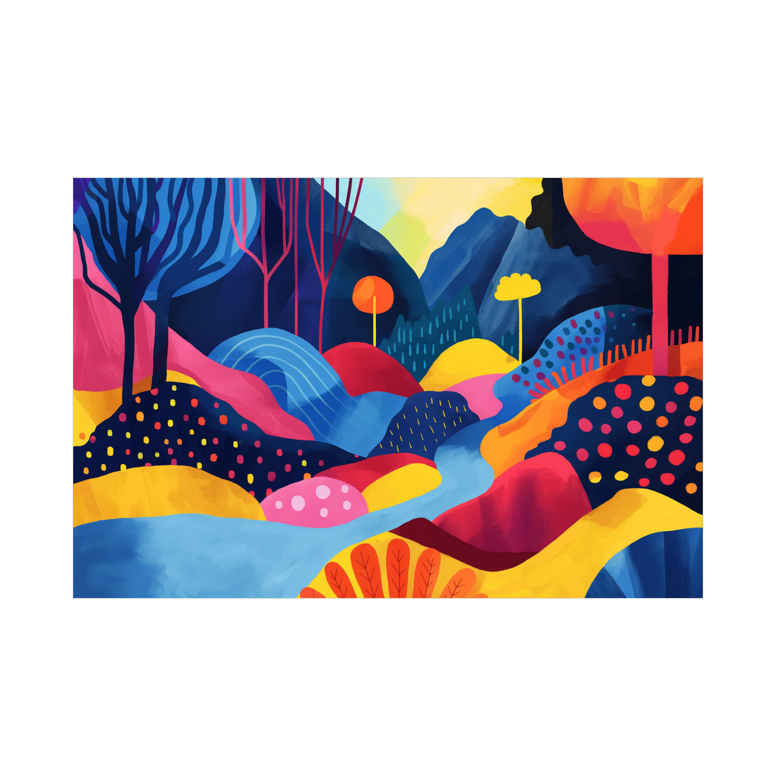 Umetnička slika ​Rapsodija na platnu - NS Canvas Shop