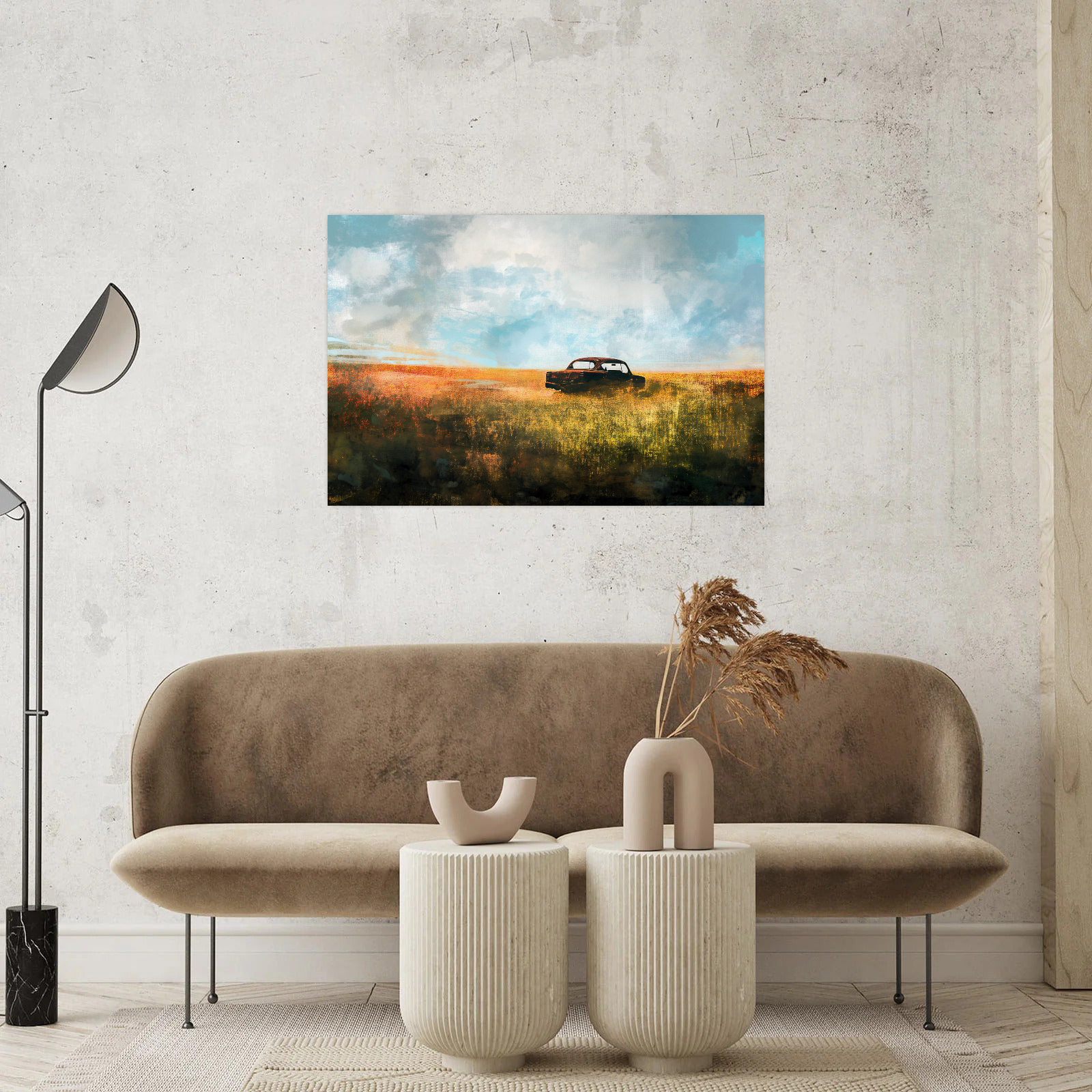 Umetnička slika ​Ravnica na platnu - NS Canvas Shop
