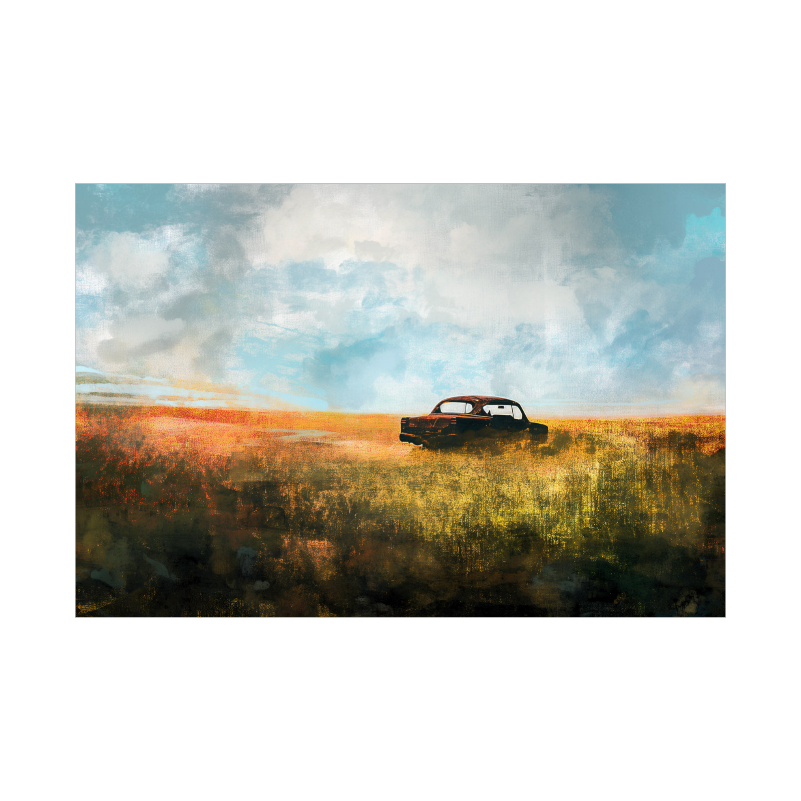 Umetnička slika ​Ravnica na platnu - NS Canvas Shop