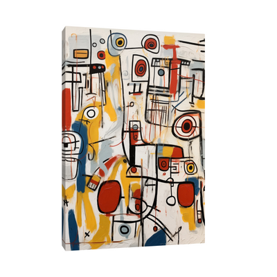 Umetnička slika ​Oblici na platnu - NS Canvas Shop