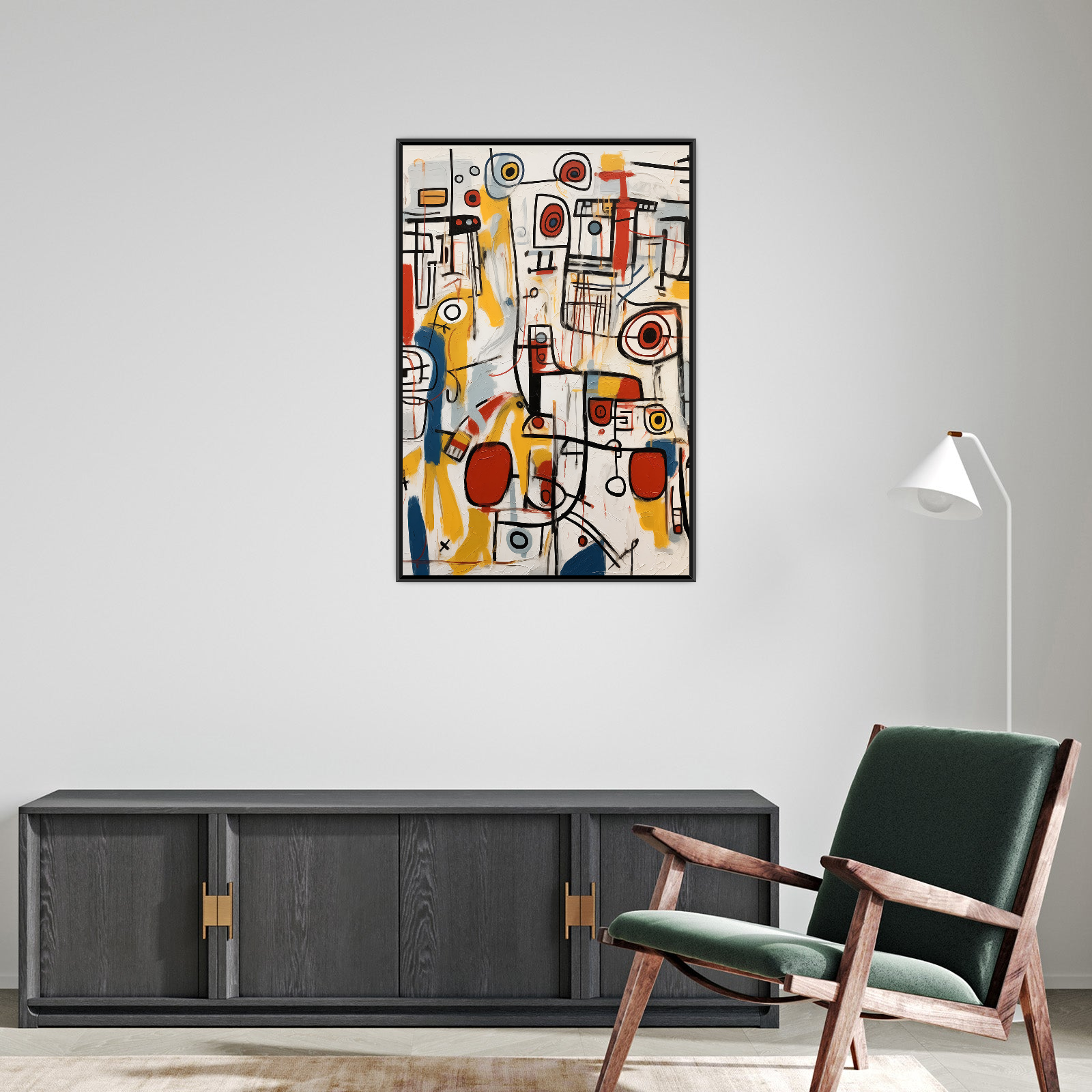 Umetnička slika ​Oblici na platnu - NS Canvas Shop