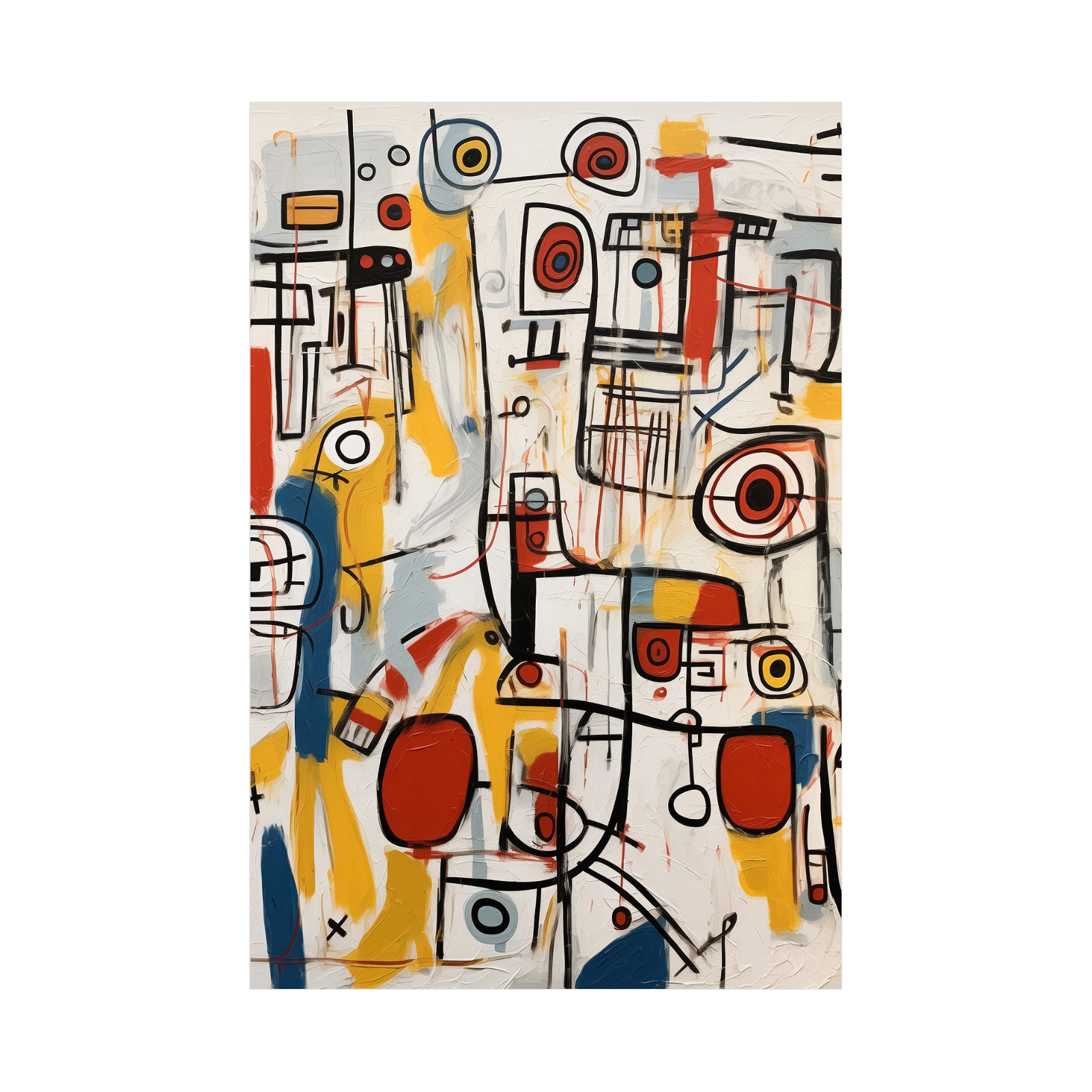 Umetnička slika ​Oblici na platnu - NS Canvas Shop