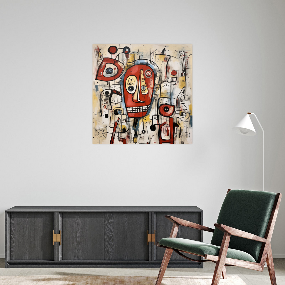 Umetnička slika ​Razlivene Misli II na platnu - NS Canvas Shop