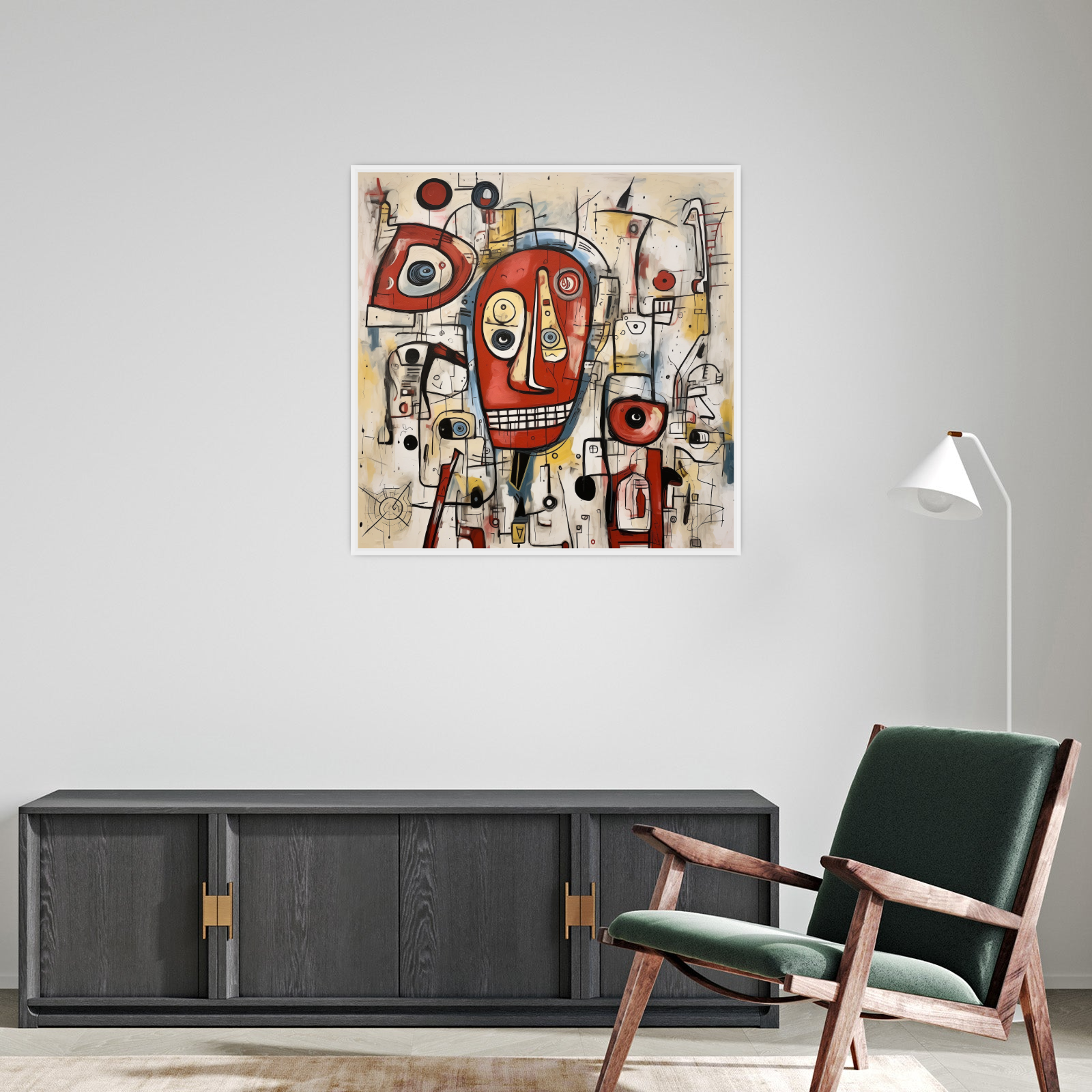 Umetnička slika ​Razlivene Misli II na platnu - NS Canvas Shop