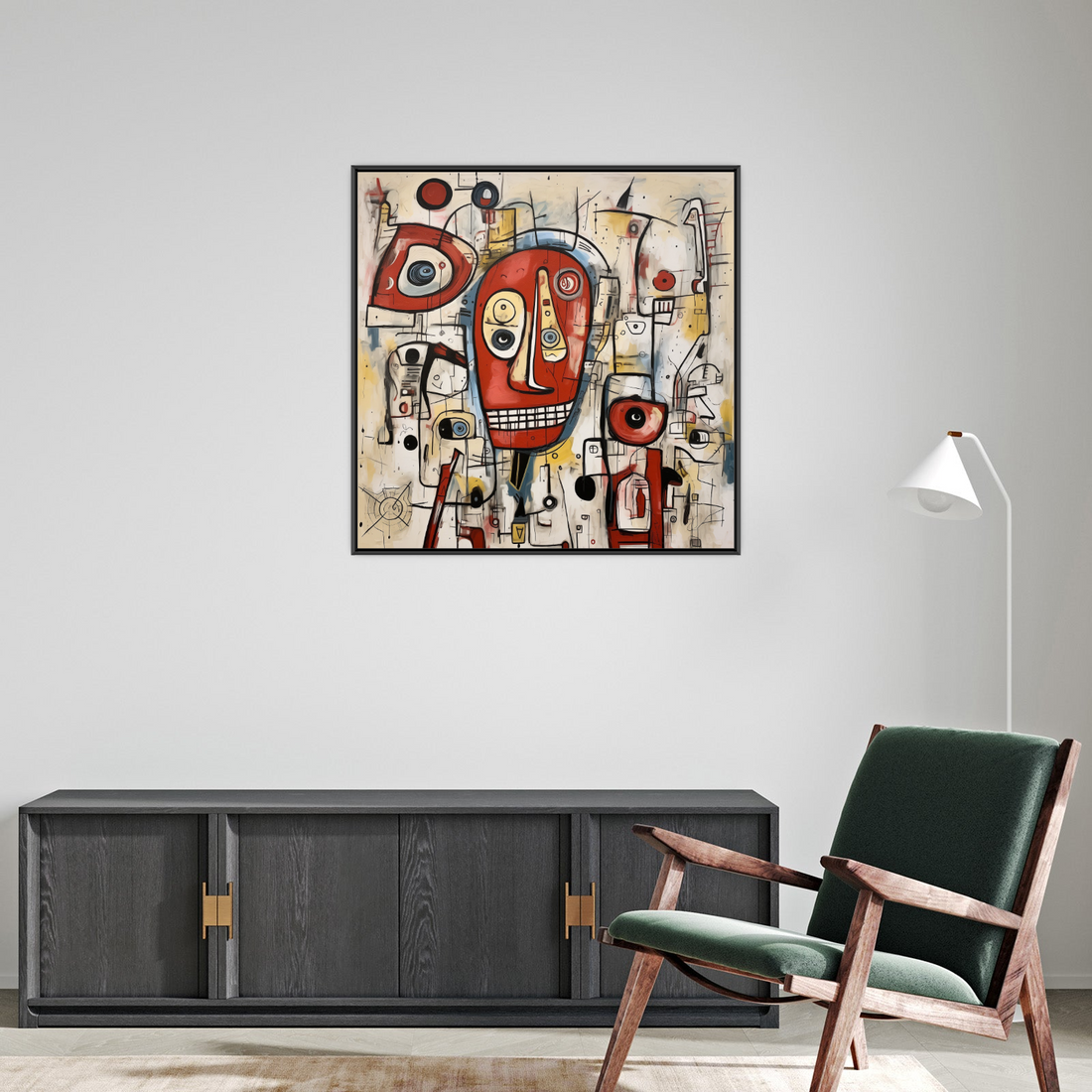 Umetnička slika ​Razlivene Misli II na platnu - NS Canvas Shop