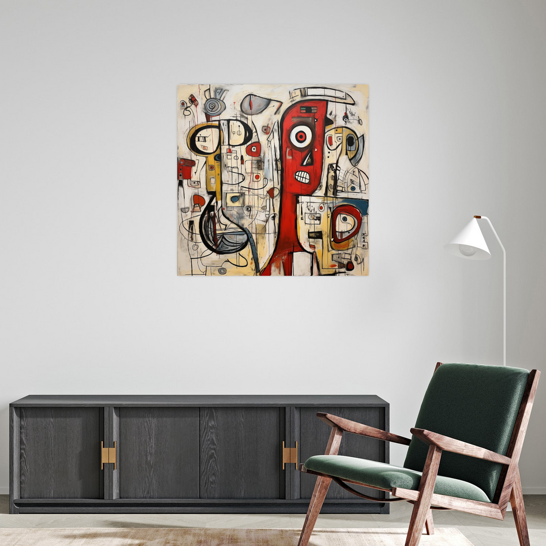 Umetnička slika ​Razlivene Misli III na platnu - NS Canvas Shop