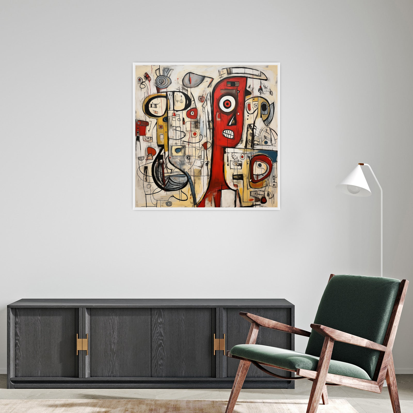 Umetnička slika ​Razlivene Misli III na platnu - NS Canvas Shop