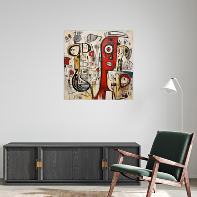Umetnička slika ​Razlivene Misli III na platnu - NS Canvas Shop