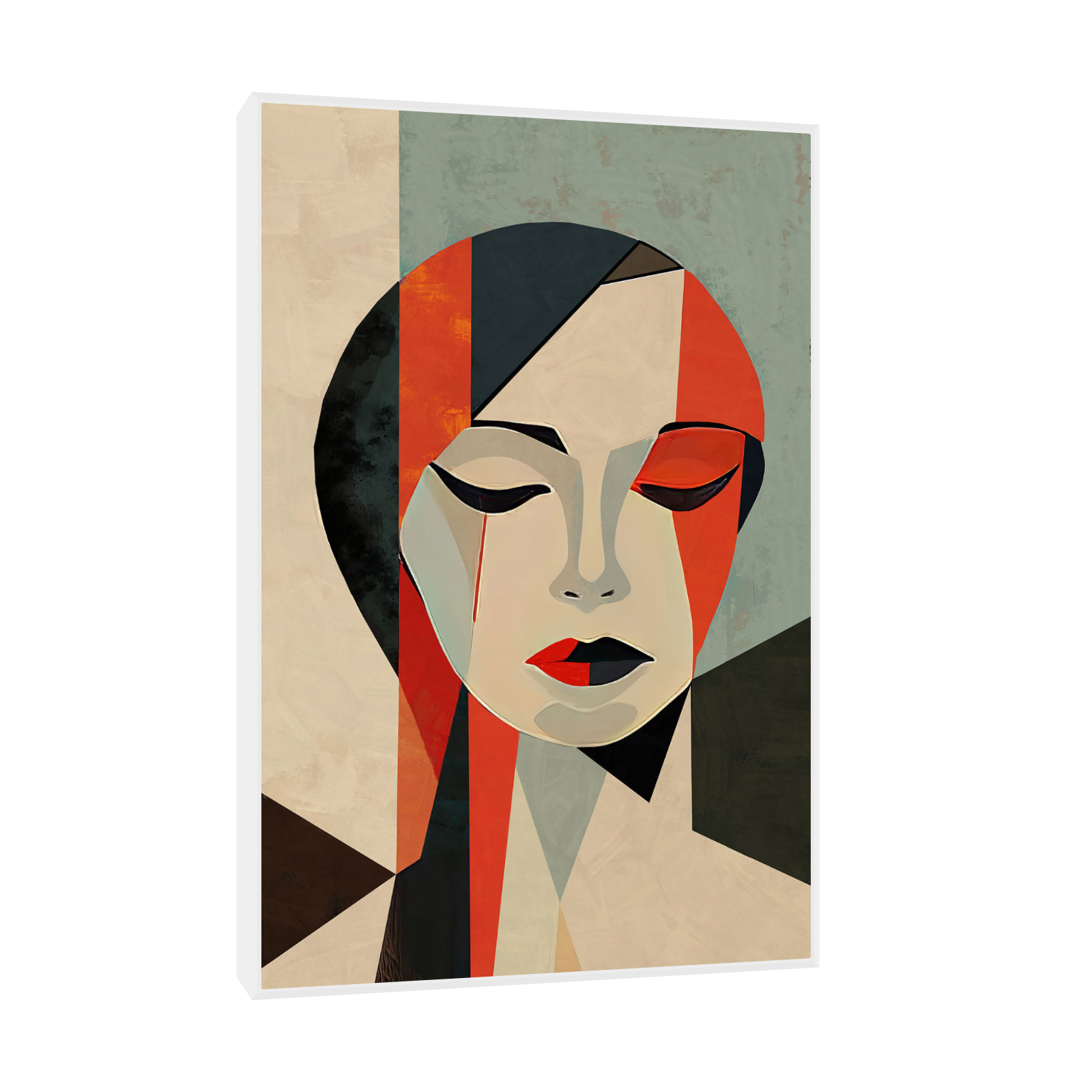 Umetnička slika ​Red lady na platnu - NS Canvas Shop