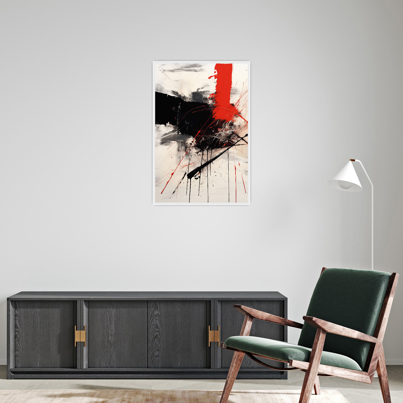 Umetnička slika ​Red passion na platnu - NS Canvas Shop