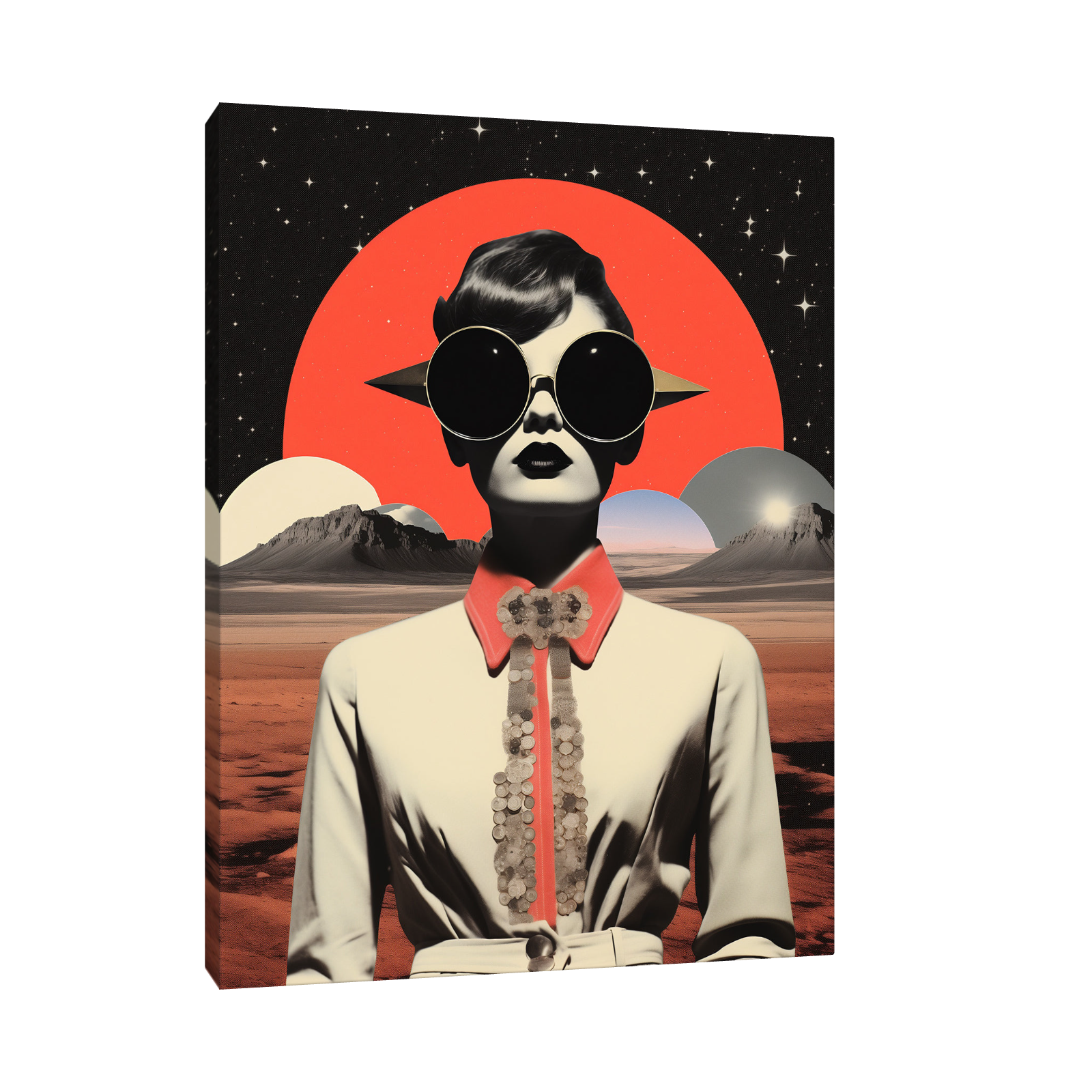 Umetnička slika ​Right at you na platnu - NS Canvas Shop